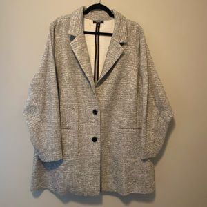 Light gray boxy blazer Torrid 4x